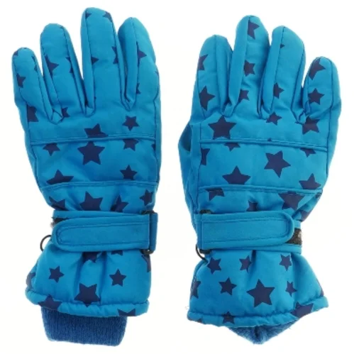 Børne vinterhandsker med stjernemønster (str. 110-122 )