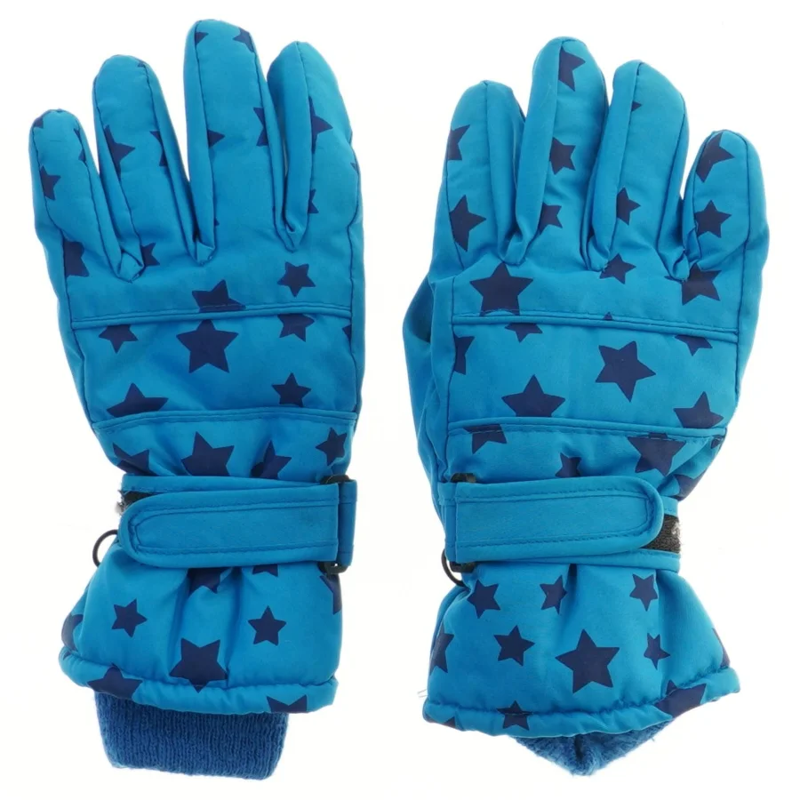 Børne vinterhandsker med stjernemønster (str. 110-122 )