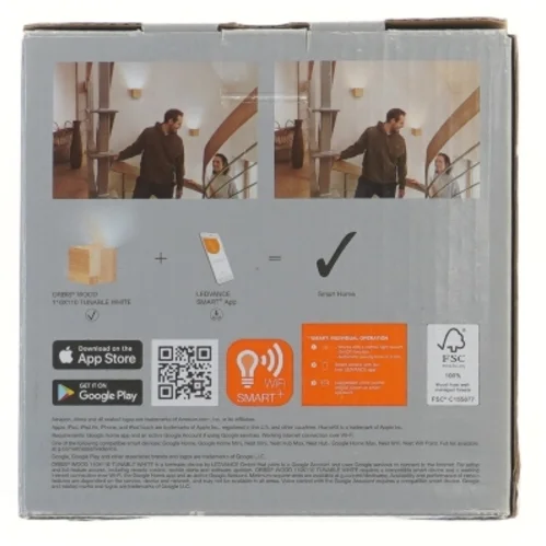 Helt ny, Smart væglampe med WiFi-teknologi fra Ledvance (str. 16x16x12 cm)