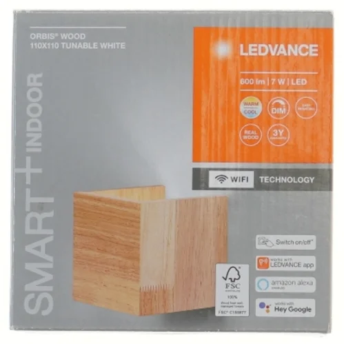 Helt ny, Smart væglampe med WiFi-teknologi fra Ledvance (str. 16x16x12 cm)