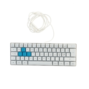 USB tastatur med blå taster fra EXE (str. 29x10 cm)