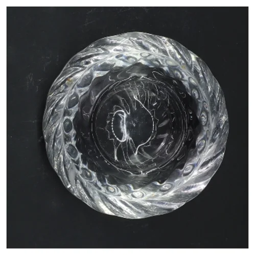 Glas lysestage (str. Ø 11 cm)