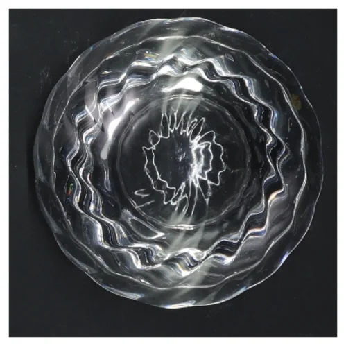 Glas lysestage (str. Ø 11 cm)