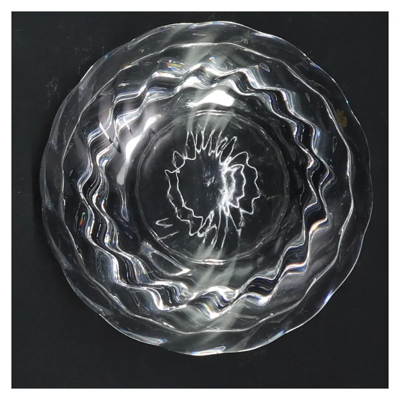 Glas lysestage (str. Ø 11 cm)