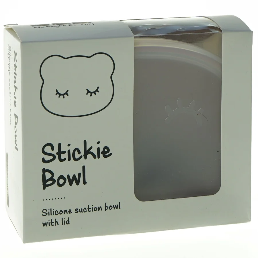 Silikone sugebundsskål med låg (str. 14 x 12 cm)