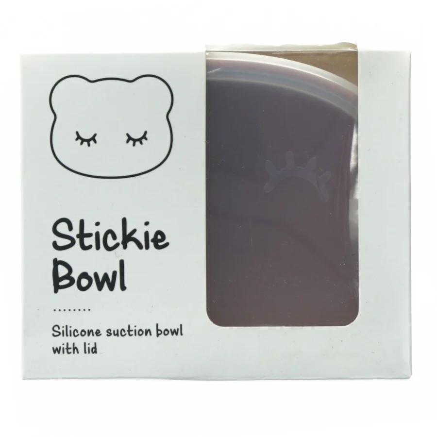 Silikone sugebundsskål med låg (str. 14 x 12 cm)