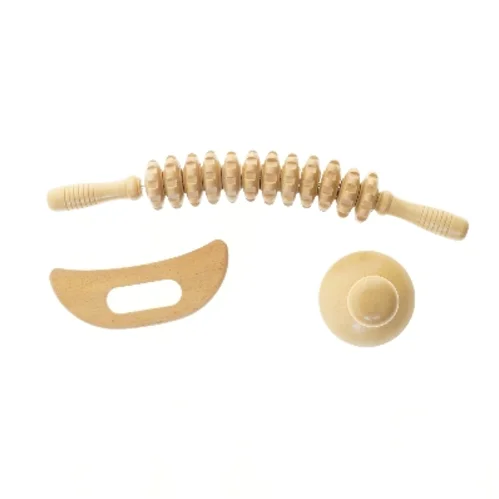 Træ massageværktøj sæt (str. 44 cm)