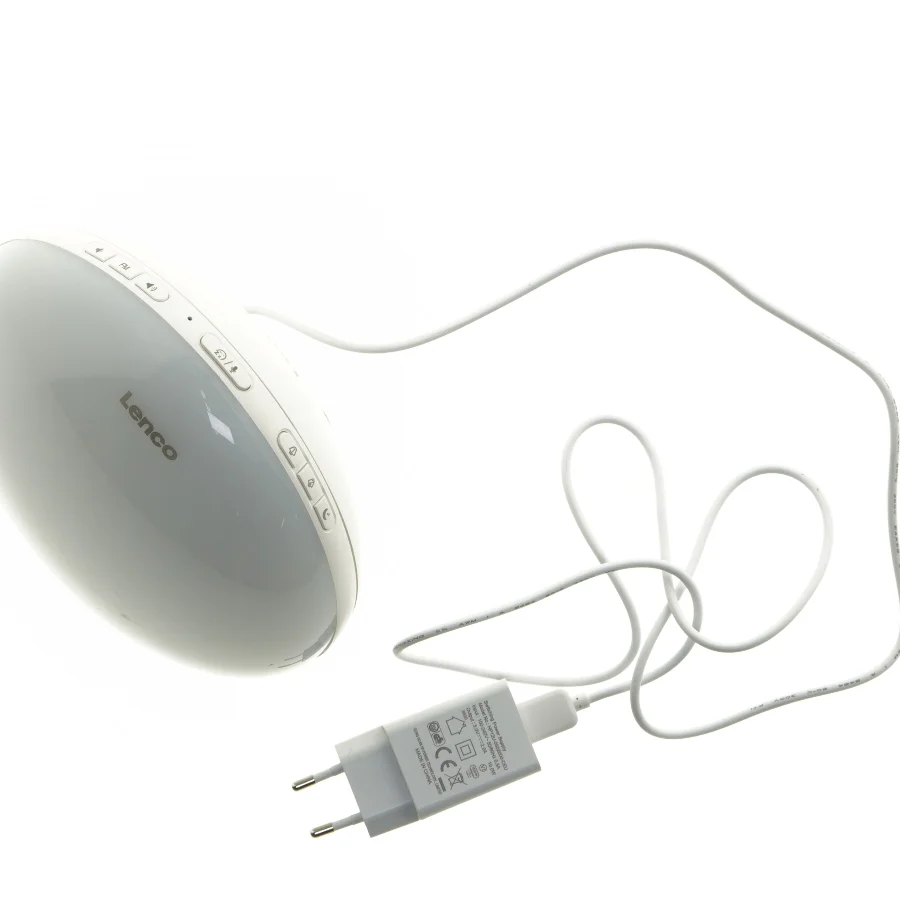 LENCO CRW-110WH - Smart clock radio with wake up light - Multi colour