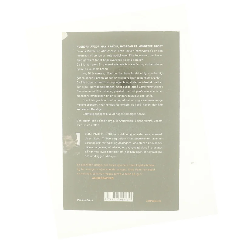 Corpus delicti : krimi af Elias Palm (Bog)