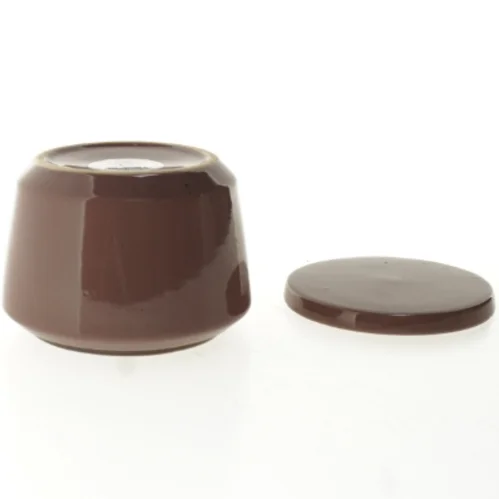 ubrugt stor krukke med låg fra sødahl.  (str. 12 x 8 cm)