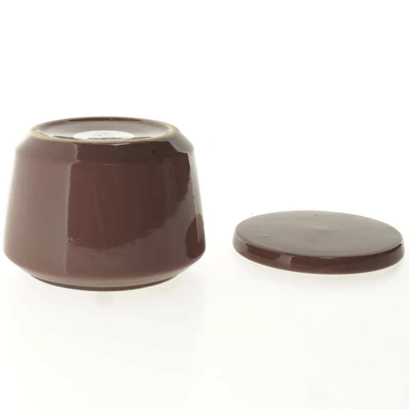 ubrugt stor krukke med låg fra sødahl.  (str. 12 x 8 cm)