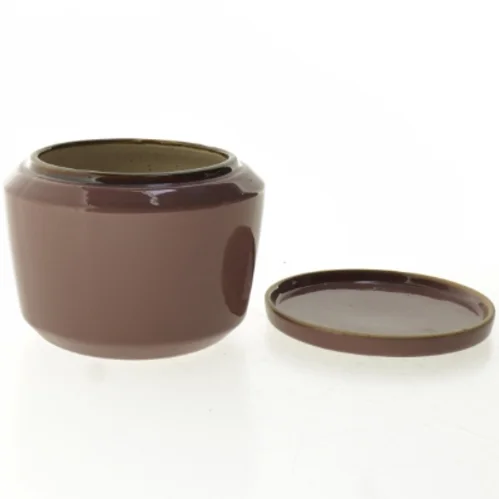 ubrugt stor krukke med låg fra sødahl.  (str. 12 x 8 cm)