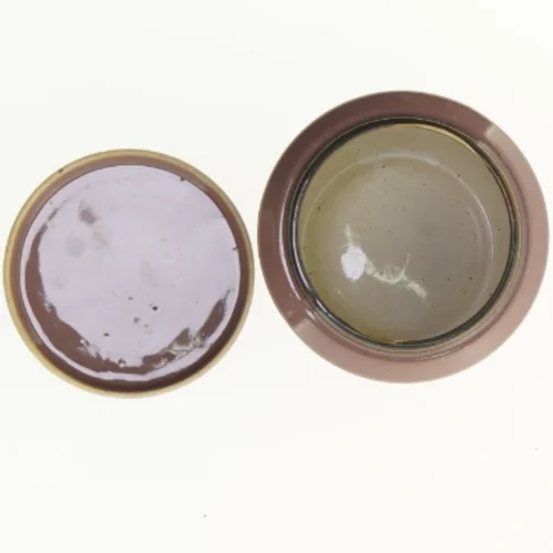 ubrugt stor krukke med låg fra sødahl.  (str. 12 x 8 cm)