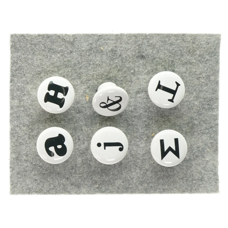 magneter i porcelæn (str. 3 x 4cm)