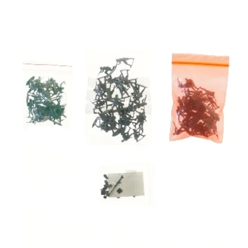 Miniature soldater og køretøjer (str. 4 cm)