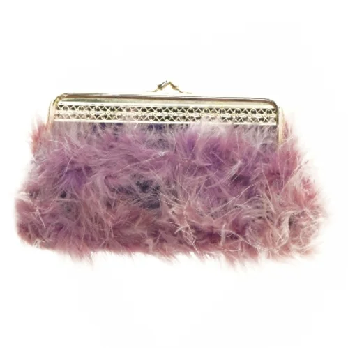 Vintage Lille fluffy håndtaske fra 60erne (str. 20x11 cm)