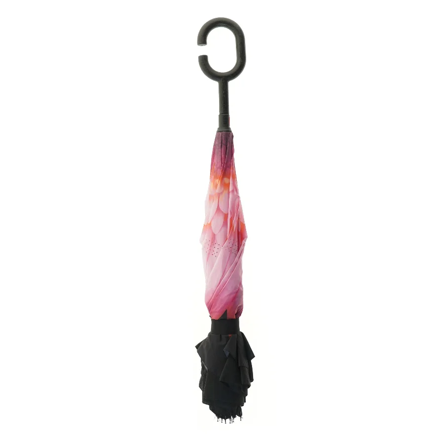 Ny Paraply med C-formet håndtag (str. 81 cm)