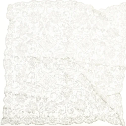 Vintage blondetørklæde (str. 88x92 cm)