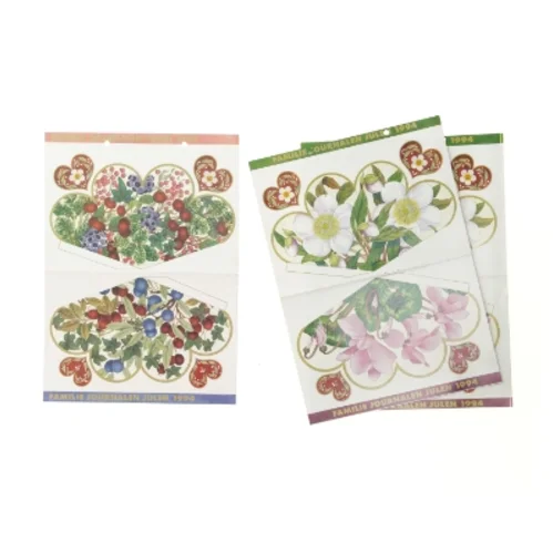 retro ubrugte originale Kræmmerhuse fra Familie Journalen Julen (str. 28 x 20 cm)