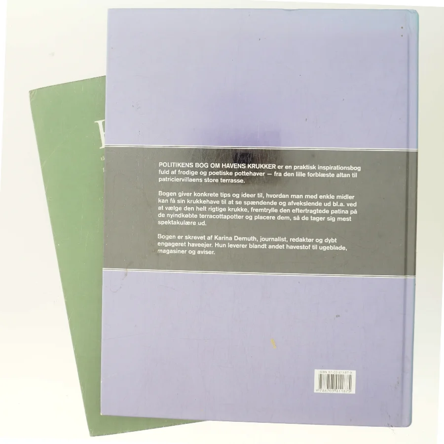 2 havebøger: Blomstrende sommer og krukkeløg og Politikens bog om havens krukker af Karina Demuth (Bog)
