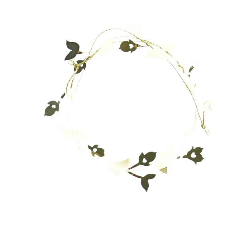 Vintage stor guldkrans fra royal copenhagen Julepynt (str. 12 x 4 cm)