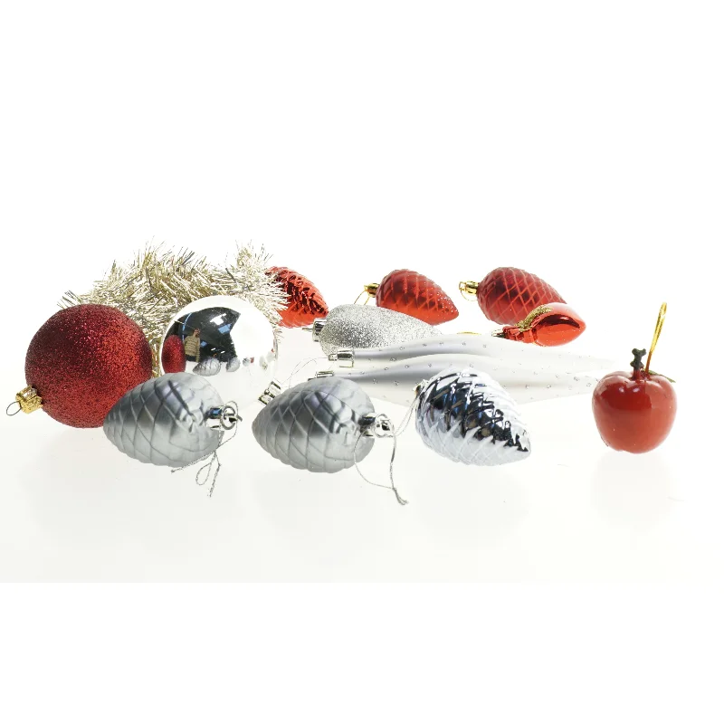Vintage og retro blandet Julepynt (str. Blandede størrelser)