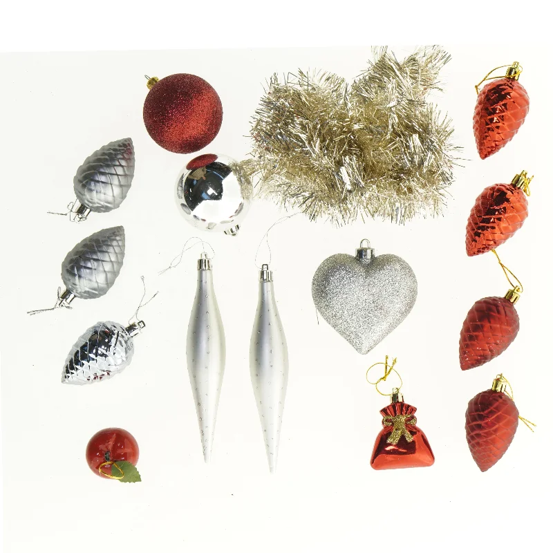 Vintage og retro blandet Julepynt (str. Blandede størrelser)