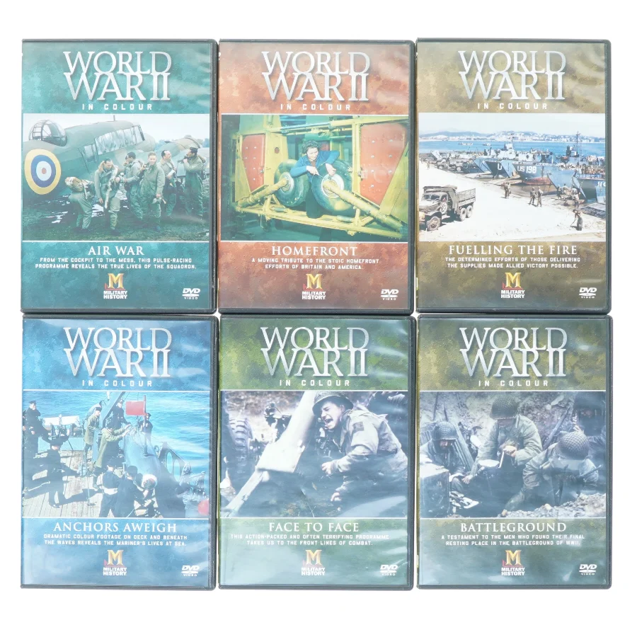 Dvd sæt world war 2 in color fra Military History