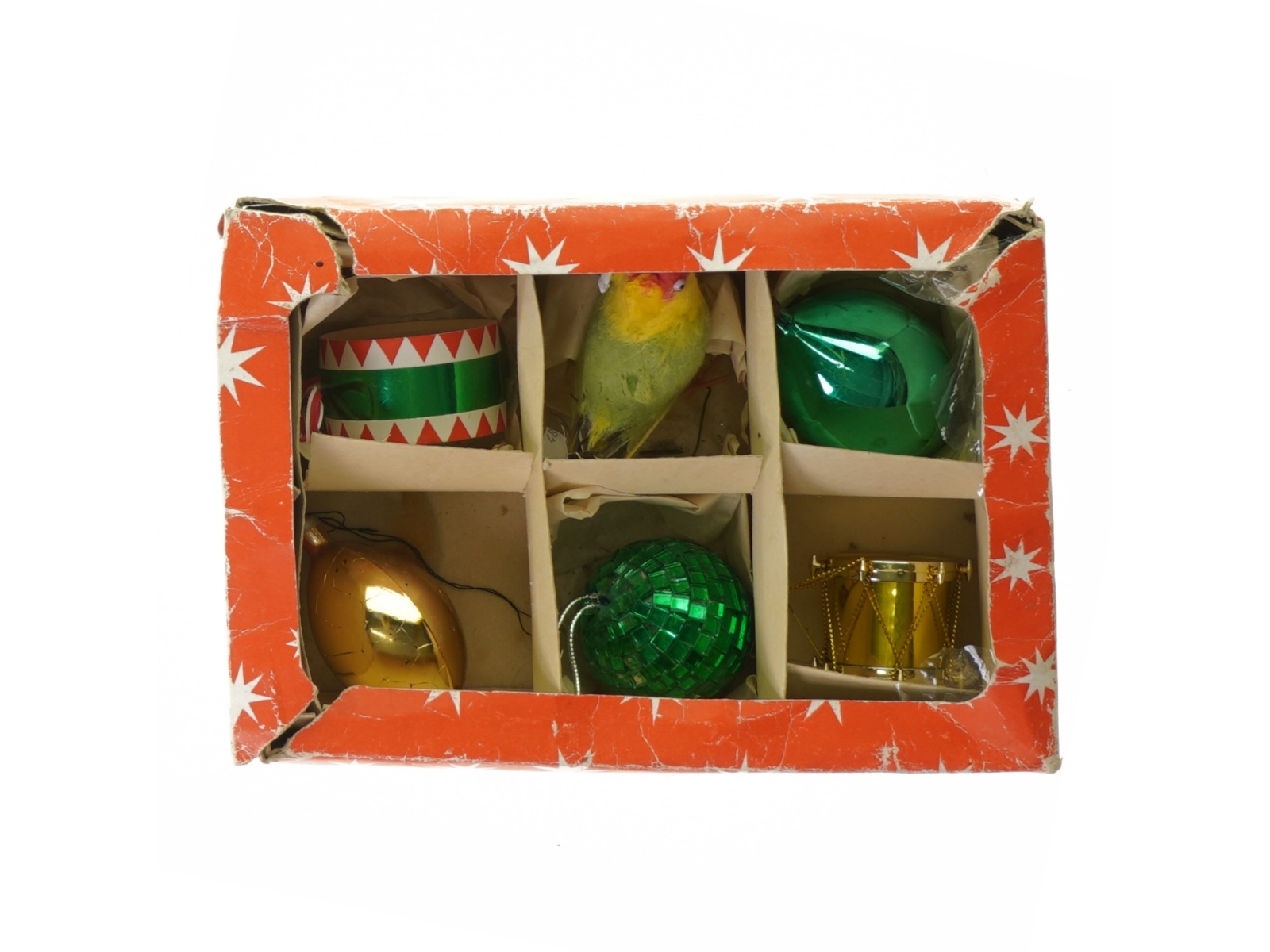 Julepynt, julekugler (str. 23 x 15 x 7 cm)