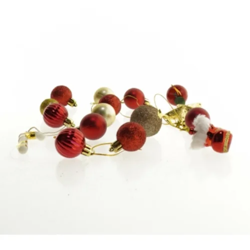 Vintage og retro Julepynt 17 små julekugler  (str. Blandet størrelser)