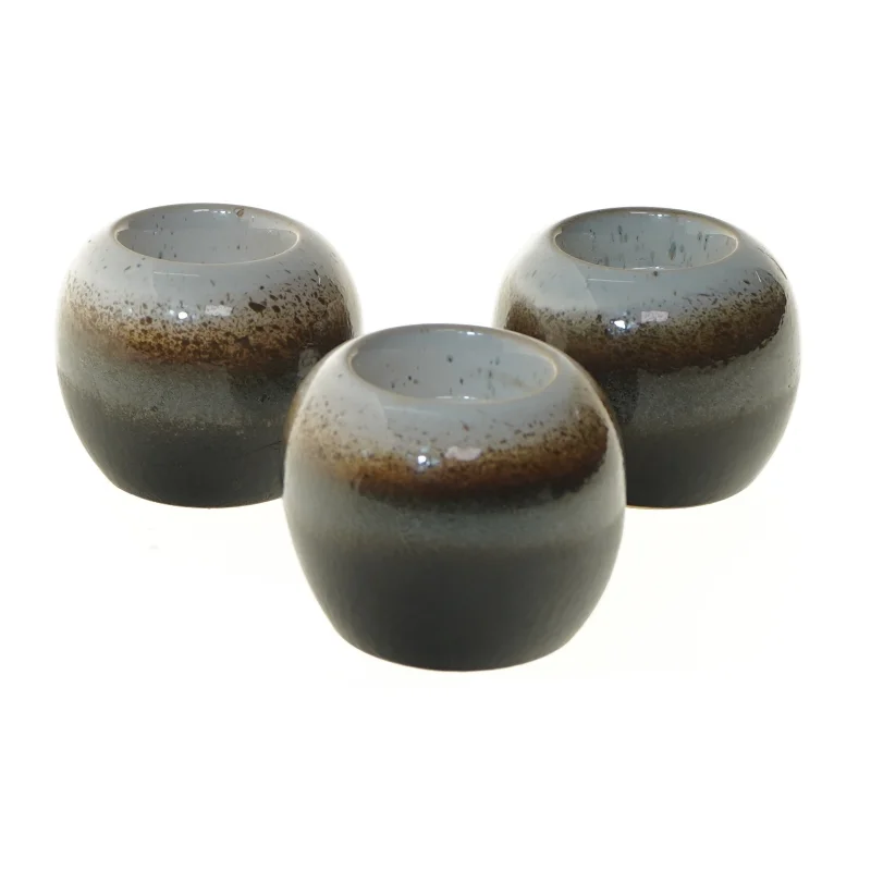 Vintage Keramiske fyrfadslysestager (str. 6,5x9 cm)