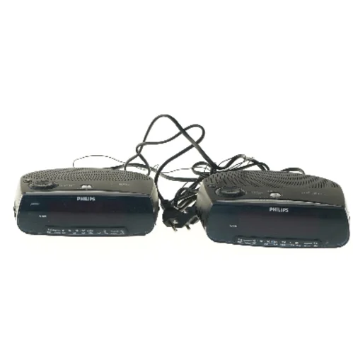 Philips FM/AM clock radio fra Philips (str. 15x17 cm)