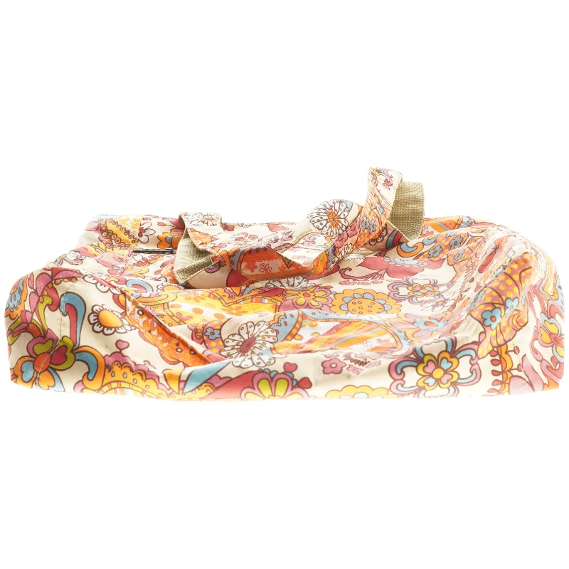 Vintage mønstret lækker tote, Farverig Taske (str. 40x40 cm)