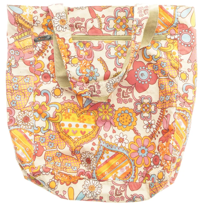 Vintage mønstret lækker tote, Farverig Taske (str. 40x40 cm)