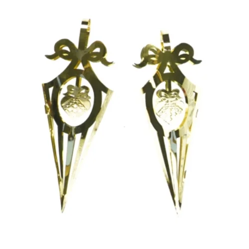 Julepynt, royal copenhagen 2 store kræmmerhus (str. 20 x 7 cm)