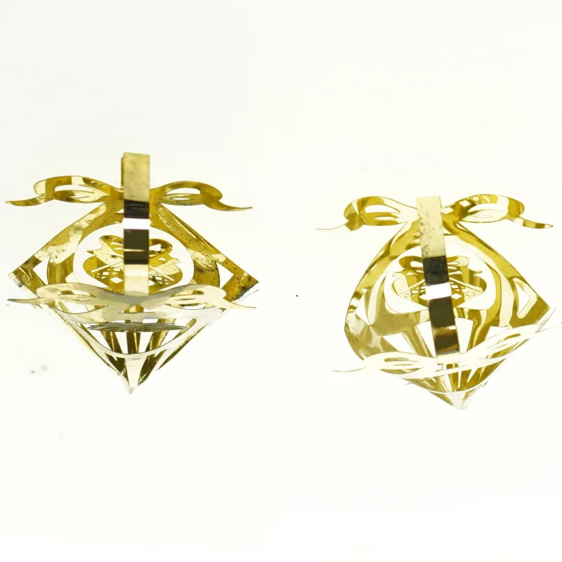 Julepynt, royal copenhagen 2 store kræmmerhus (str. 20 x 7 cm)