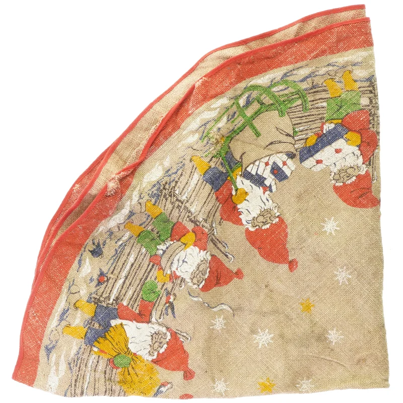 vintage Juletræs tæppe (str. 100 cm)