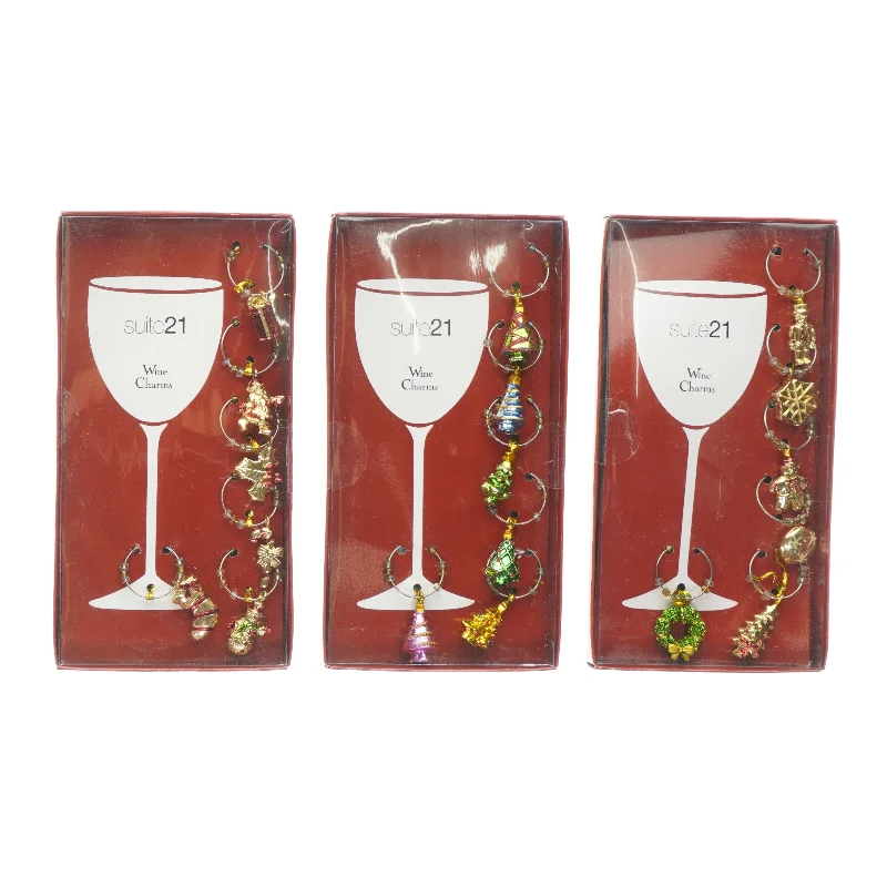 Wine charms fra Suite21 (str. 6 stk. pr. pakke)