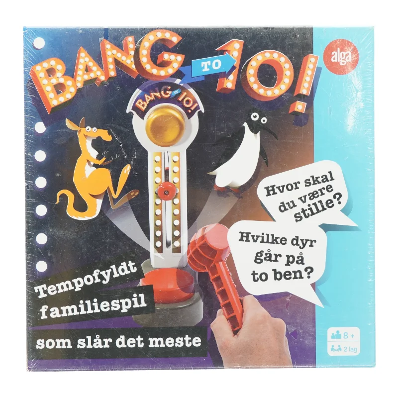 Ubrugt brædtspil: Bang to 10! (str. 28 x 28cm)