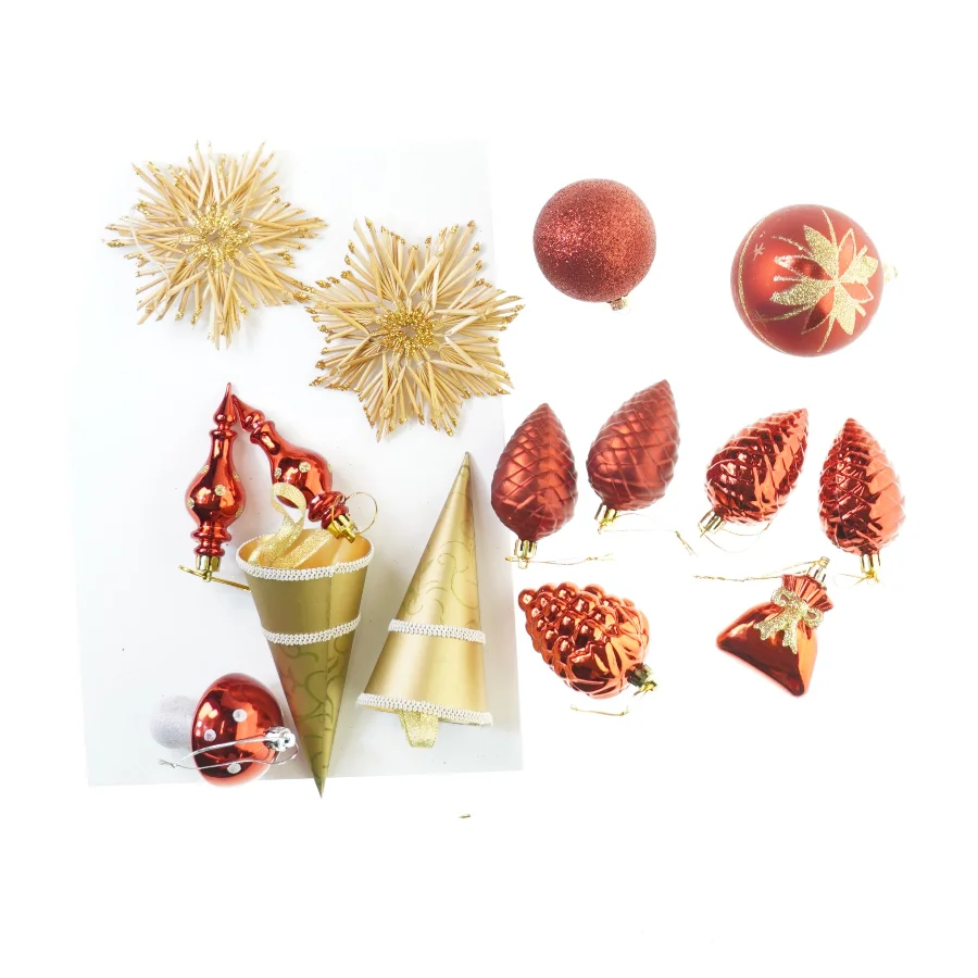 Vintage og retro blandet Julepynt, julekugler (str. 15 cm)