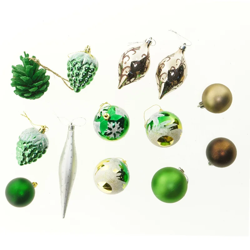 Vintage og retro blandet flot Julepynt (str. Blandede størrelser)