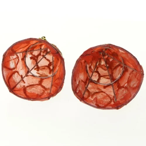 Julepynt, virkelig gamle vintage juletræer/ kræmmerhus (str. 21 x 8 cm)