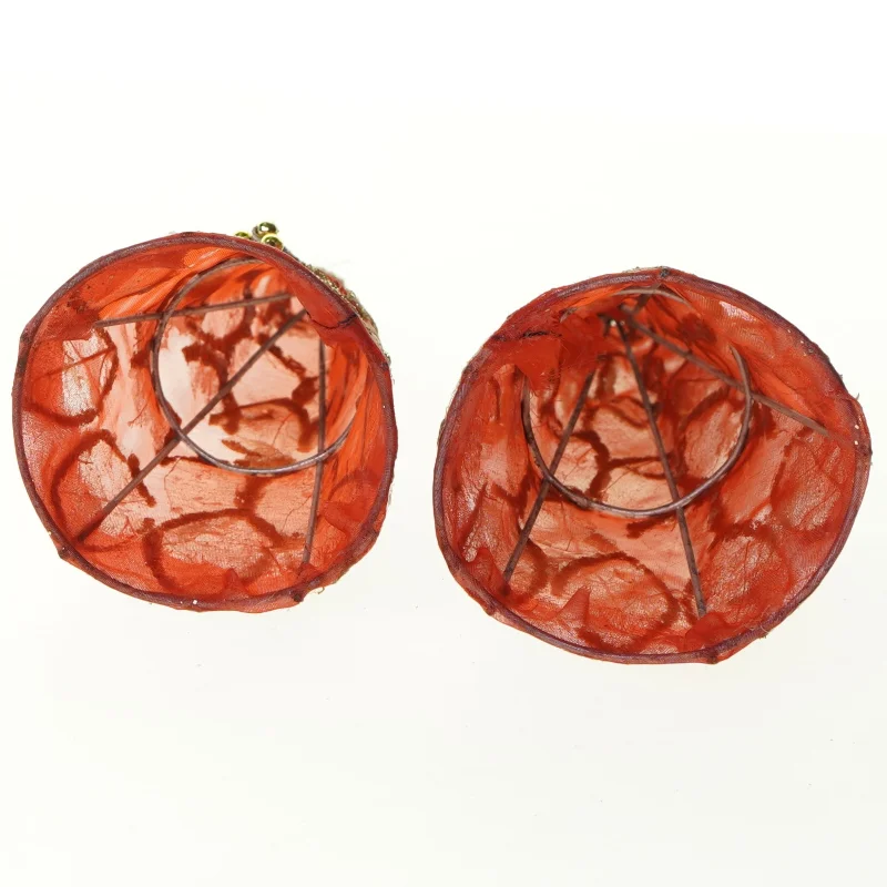 Julepynt, virkelig gamle vintage juletræer/ kræmmerhus (str. 21 x 8 cm)