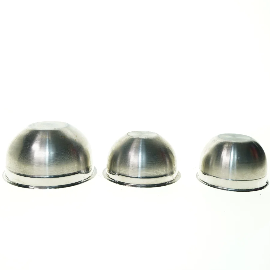 stålSkåle (str. 13 x 7 cm 15 x 7 cm 18 x 9 cm)