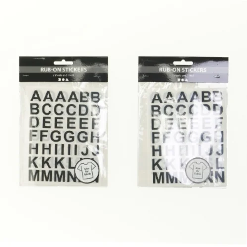 nye transfers, overføringsmærker med bogstaver fra Creatime (str. 20 x 14 cm)