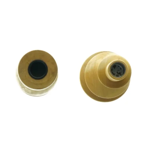 Lysestager i træ, 2 stk (str. 20 x 9 og 25 x 5)