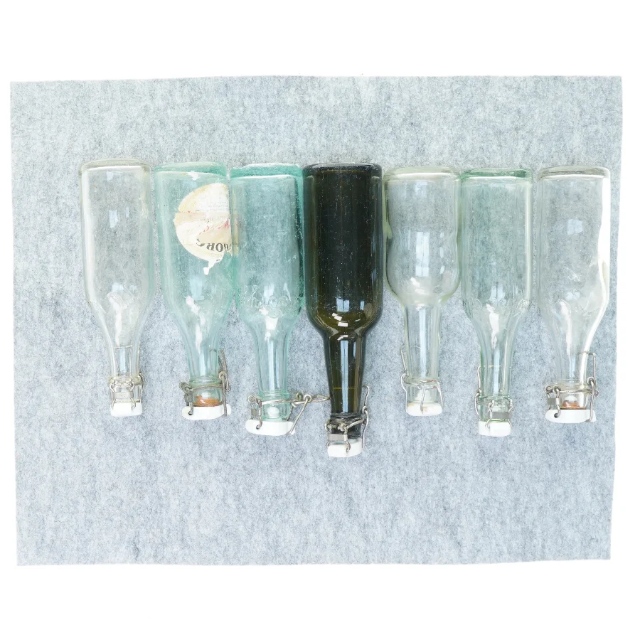 Forskellige patentflasker vintage glasflasker (str. 20 cm)