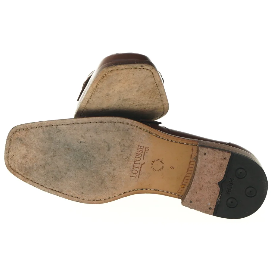 Brune loafers med spænde fra Lottusse (str. 40-41 )