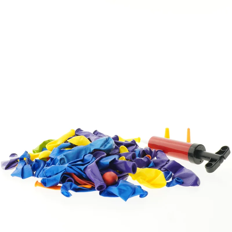 Balloner og pumpe (str. 25 x 15 cm)