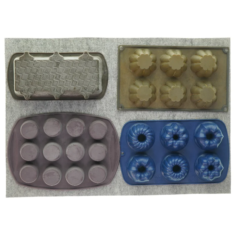 Bageforme 4 stk. (str. 28 x 18 og 31 x 18 og 30 x 18 og 26 x 13 x 8cm)